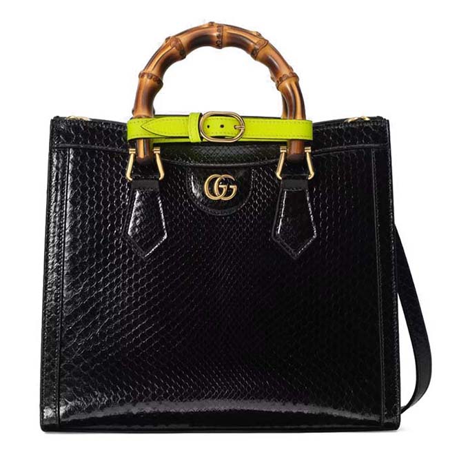 GUCCI DIANA SMALL PYTHON TOTE BAG‎660195  （27*24*11cm）